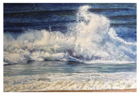 The Big Wave - Original oil painting by Eric Soller