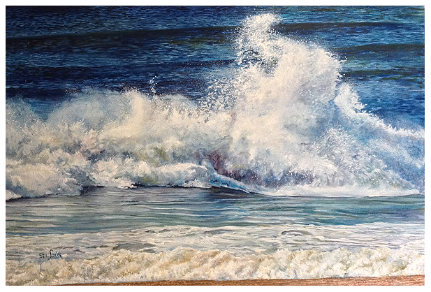 The Wave, Original oil painting by the fine artist Eric Soller