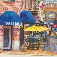 Valhalla - French Quarter Tavern - Original acrylic painting by Eric Soller