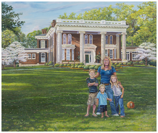 Hall Family, Original oil painting by the fine artist Eric Soller
