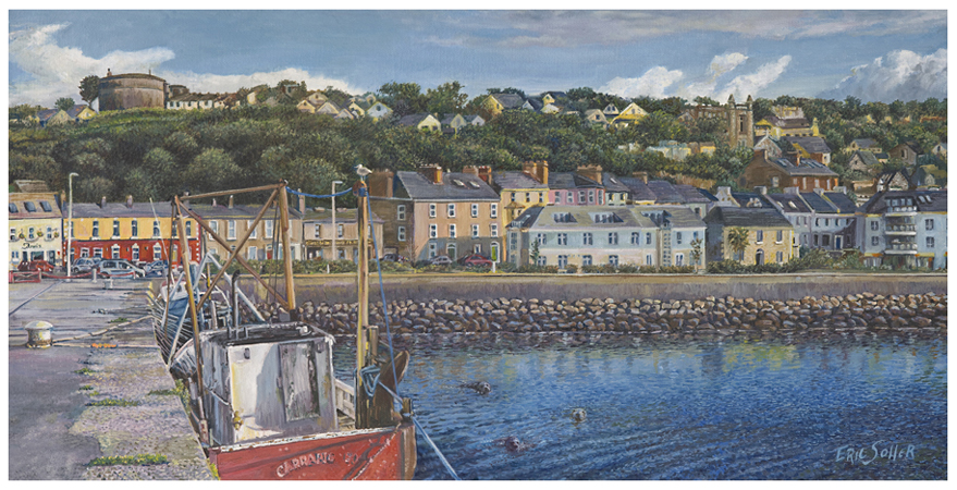 Howth Harbour, Original oil painting by the fine artist Eric Soller