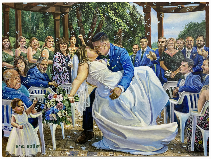 Live Wedding Painting by Eric Soller