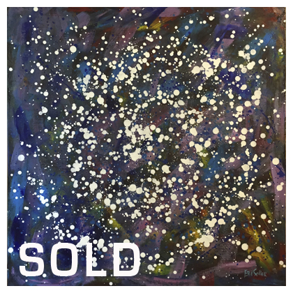  Milky Way, Original abstract acrylic painting by artist Eric Soller