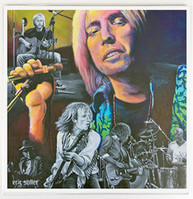 Tom Petty print packaged - From an original acrylic painting by Eric Soller