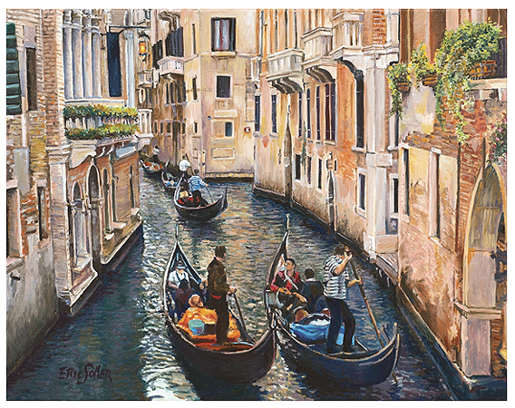Venice, Original oil painting by fine artist Eric Soller